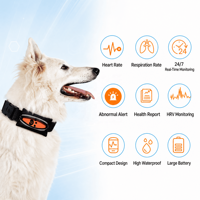 Pelacak GPS Oranye Lucu untuk Anjing dengan Desain Jejak Kaki, Bluetooth 4G, Pelacakan Real-Time, Penyimpanan Cloud, Kompatibel dengan Aplikasi iOS dan Android