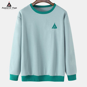 เสื้อสเวตเชิ้ตผู้ชายสไตล์ใหม่สำหรับฤดูหนาว สีพื้น ขายส่ง เสื้อคอกลมขายดีสำหรับผู้ชาย - Product Image 1