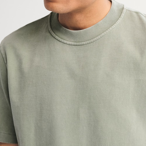 Camiseta informal de uso diario con lavado ácido para hombre, cuello redondo, manga corta, 100% algodón, fabricante de camisetas con lavado ácido en Pakistán - Product Image 3