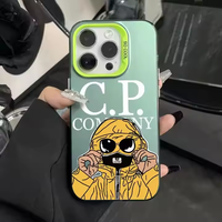 Étui de téléphone de luxe de marque de créateur d'origine pour iPhone Xr Xs 11 12 13 14 15 16 17 Pro Max CP, étui coloré