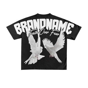 Nueva Camiseta de Moda Personalizada, Estilo Casual Urbano, Vintage, Impresión Personalizada en Toda la Superficie, Camiseta de Algodón - Product Image 5