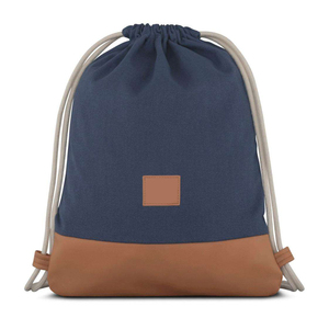 Bolsa de Gimnasio Unisex de Nailon con Cierre, Color Azul Sólido con Base Marrón, Estilo Casual, Impermeable, Capacidad de 30-40L, Correa Ajustable - Product Image 3