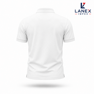 Polo blanc personnalisé avec logo brodé |   Polo d'entreprise en polyester de qualité supérieure |   Chemise de golf respirante à séchage rapide - Product Image 3