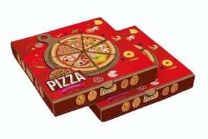 กล่องพิซซ่าลูกฟูกคุณภาพส่งออก ขนาดสั่งทำได้ ราคาประหยัด กล่องพิซซ่าลูกฟูกพิมพ์ลายขายดี - Product Image 4