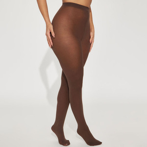 Leggings marron taille haute respirants 100 % nylon longueur cheville pour femme, doublés polaire, idéaux pour la course – Meilleures ventes - Product Image 3