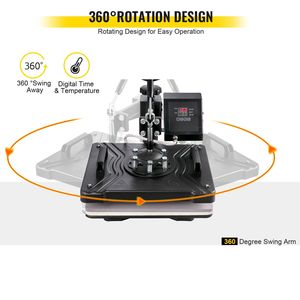 Máquina de Prensa de Calor para Sublimación 8 en 1 de 12"x15" con Cortadora de Vinilo de 14 Pulgadas - Product Image 6