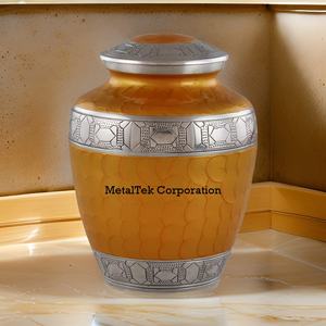 Urnes de crémation commémoratives décoratives de table pour adultes Fournitures funéraires en gros Pots de cendres classiques Gatta pour services commémoratifs funéraires - Product Image 3