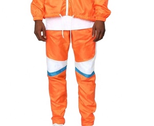 Ensemble de survêtement coupe-vent pour homme, 2 pièces, coupe-vent, personnalisable, veste à capuche zippée à séchage rapide, pantalon de jogging - Product Image 3