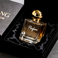 Flacon de parfum personnalisé haut de gamme 100 ml, flacon de parfum en verre dégradé 30 ml 50 ml, flacon de parfum carré vide avec emballage boîte