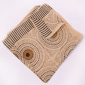 Bandana carré unisexe en coton Bagaru, imprimé à la main, respirant, écologique, doux pour le dos, le cou et la tête, vente en gros - Product Image 2