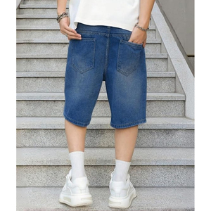Custom Logo Acid Wash Denim Jorts Men Women Streetwear Loose Fit Vintage Jean <b>Shorts</b> Supplier - Product Image 2
