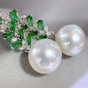 ต่างหูแฟชั่นผู้หญิงลายคนดังอินเตอร์เน็ต6-7มม. ไข่มุกน้ำจืดไร้ที่ติหลากหลาย - Product Image 2