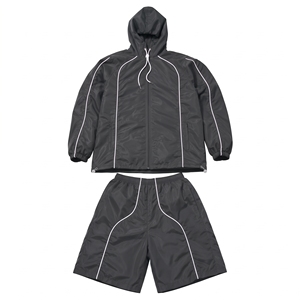 Wholesale Custom Windbreaker Jacket and <b>Shorts</b> Set Unisex Polyester Sportswear Training Running Gym Teamwear OEM ODM Supplier - Product Image 6