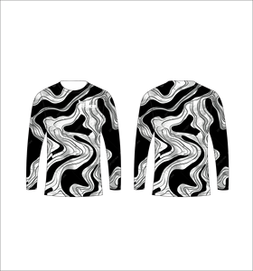 Black <b>White</b> Zebra Stripe Quick Dry Fishing Shirt Long Sleeve Sublimation <b>Tee</b> - Product Image 4