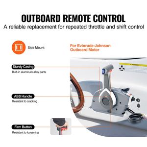Centralina di controllo remoto fuoribordo Evinrude Johnson 4 tempi 5006180, montaggio laterale, per controllo acceleratore marino e barca - Product Image 2