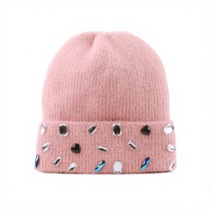 <b>Men</b> Beanie <b>Cap</b> Winter Warm Heavy Ribbed Knit Fold Over Cuffed Beanie Hat Plain Solid Color Outdoor Workwear <b>Skull</b> <b>Caps</b> Wholesale - Product Image 3