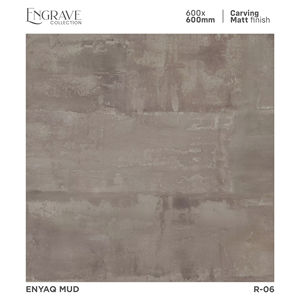 Carreaux de porcelaine 600x600 mm, surface mate sculptée, adaptés aux intérieurs modernes nécessitant une clarté de texture et un sol équilibré. - Product Image 1