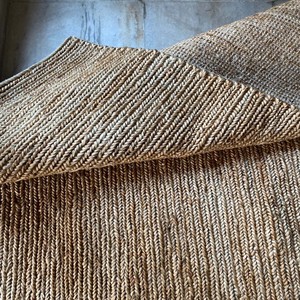 Natural Jute Soumak Area Rug Solid Plain Woven Handmade Carpet Rustic Farmhouse Boho Living Room Bedroom Entryway Floor Decor - Product Image 6