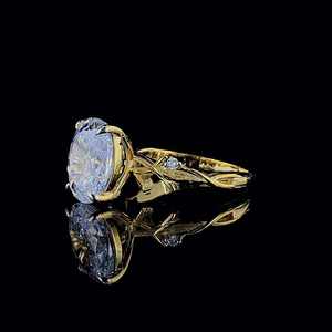 Bague de luxe pour femme avec diamants et bande plaquée or, pour une utilisation élégante en bijouterie fine, mariage et fiançailles, provenant d'un fournisseur indien. - Product Image 5