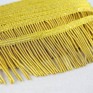 2026 Franges en fil de bouillon doré de qualité supérieure, garniture à pompons pour église, prix de gros, sur mesure, 4 cm, franges en fil de bouillon français - Product Image 6