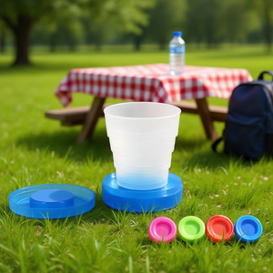 Tazza Pieghevole 115 Ml in Plastica Colori Assortiti per Bevande - Product Image 3