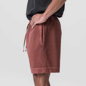 Nouveaux shorts de sport tendance avec logo personnalisé, taille haute, délavés à l'acide, respirants pour hommes, avec poches latérales - Product Image 3