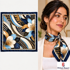 High Grade Printed <b>Scarf</b> Fabric Manufacturer OEM ODM White Label Service Custom Made Low MOQ Bulk - Product Image 4