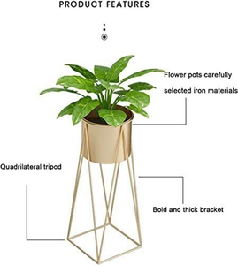 Support de pot de fleurs décoratif pour plantes d'intérieur et d'extérieur, pour la maison, le jardin, le balcon, le salon, le bureau - Product Image 5