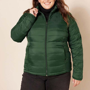 Veste courte matelassée pour femme, vêtement d'extérieur chaud avec fermeture éclair intégrale et rembourrage doux, veste tendance pour un usage quotidien - Product Image 6