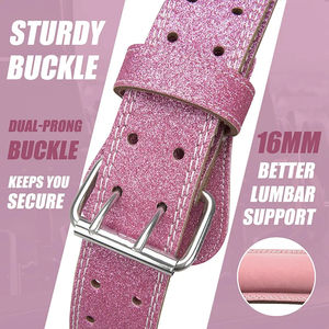 Cinturón de Fitness de Cuero Vacuno para Hombre y Mujer, para Levantamiento de Pesas, Sentadillas, Entrenamiento de Fuerza - Product Image 5