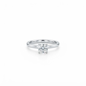 IGI Certified Cushion Lab Created Diamond Solitaire Engagement Ring 10K 14K 18K Solid Gold Prong Set Promise Ring Proposal Ring - Product Image 3