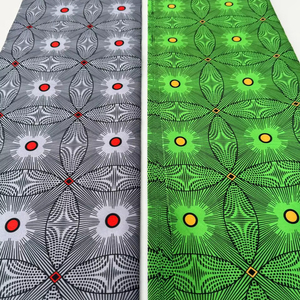 Tela de algodón con estampado de cera Africana personalizada de Hitjem Export para suministro de ropa textil Material duradero de alta calidad - Product Image 1