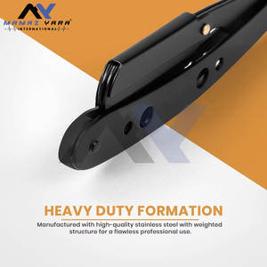 Navaja de Afeitar Profesional de Acero Inoxidable de Primera Calidad, Desechable, con Agarre Suave, Personalizable, Cuerpo de Color Negro - Product Image 5