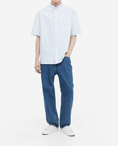 Chemise décontractée tricotée respirante brodée de haute qualité, à imprimé animal, avec logo personnalisé, prix abordable, pour le bureau ou les occasions formelles - Product Image 1