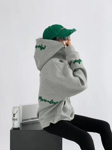 Sudadera con Capucha para Mujer, Suave, Cómoda, de Alta Calidad, Transpirable, Estampada, Informal, Lisa, con Capucha Delantera, Suministro OEM, Venta al Por Mayor, Personalizada, Invierno - Product Image 2