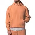 Vente en gros ODM Sweat à capuche unisexe en jersey de coton mélangé 500 g/m² à motif uni, coupe-vent, écologique, qualité supérieure - Product Image 4