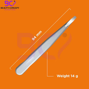 Pince à épiler multifonctionnelle de qualité supérieure en acier inoxydable, à pointe inclinée, légère, avec une prise confortable, pour l'épilation des sourcils - Product Image 5