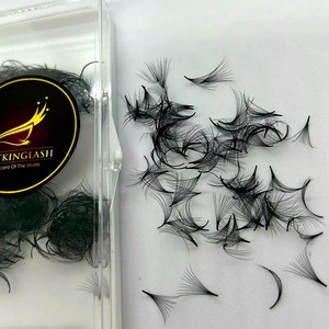 Extensions de cils pré-éventailées Volume Mega Base Pointue Noire 10D 12D 14D 16D 20D Courbure C/CC/D/M/L Cheveux Synthétiques - Product Image 1