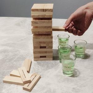Juego de Copas de Vino <span class=keywords><strong>Jenga</strong></span>, Bloques de Construcción de Madera, Juego de Beber <span class=keywords><strong>Jenga</strong></span>, Juego de Bar, Bloques de Construcción <span class=keywords><strong>Jenga</strong></span> - Product Image 1