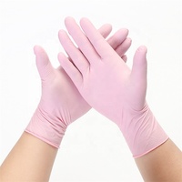 Gants en Nitrile OEM sans Poudre, Bleu Noir Rose pour Nettoyage, Beauté, Salon de Tatouage, Cuisine et Maquillage
