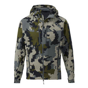 Chaqueta de Caza Impermeable para Hombre, Camuflaje, Chaqueta con Capucha de Softshell para Exteriores, Transpirable, Resistente al Viento, para Senderismo, Escalada y Pesca - Product Image 1