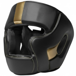Casque de protection respirant en cuir, nouvelle arrivée, personnalisé, doublure souple, pour boxe, entraînement MMA, respirant, unisexe - Product Image 5