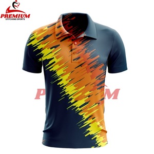 เสื้อโปโลแขนสั้นลายพิมพ์ซับลิเมชั่น คุณภาพสูง แฟชั่น ทันสมัย ผ้าฝ้าย 100% รับปักโลโก้ ขายส่ง - Product Image 2