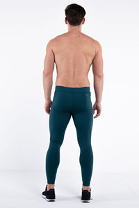 Leggings Deportivos de Compresión de Alta Calidad para Hombre, Cintura Elástica, Tallas Grandes, Secado Rápido, Transpirables, de Algodón/Fibra de Bambú, Antibacterianos - Product Image 5