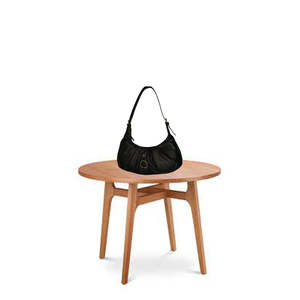 กระเป๋าสะพายไหล่สไตล์โฮโบสีดำสำหรับผู้หญิงหนัง PU นุ่มสายปรับได้กระเป๋าใส่ของทุกวันแบบมินิมอลสำหรับการเดินทางสำนักงานชุดลำลอง - Product Image 5