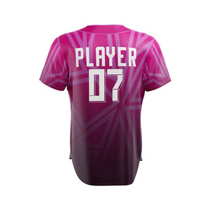 Maillots personnalisés pour équipes de baseball/softball féminines universitaires – Impression numérique estivale du logo frontal, manches courtes, tissu extensible quadridirectionnel - Product Image 6