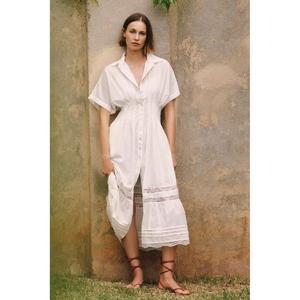 Tobie Short-Sleeve Collared Midi <b>Dress</b> Elegant Ladies Women Midi Floral <b>Dress</b> <b>Boho</b> Sleeveless Casual Women's Linen <b>Long</b> <b>Dresses</b> - Product Image 4