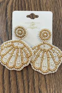 Trendy Embroidered Bead Drop <b>Earrings</b> for Women Featuring Beautiful Handmade Details for Boutique and Wholesale Jewelry - Product Image 6