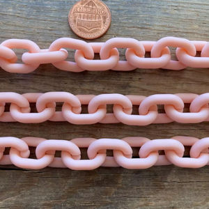 Chaîne à maillons en résine écologique de haute qualité, grands maillons, multicolores, tailles personnalisables, faite à la main, décoration d'intérieur - Product Image 1