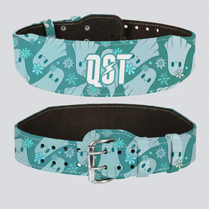 Ceinture de musculation réglable antidérapante en cuir de vachette premium doublée de daim, motif fantôme de dessin animé imprimé par sublimation, unisexe pour la force - Product Image 1